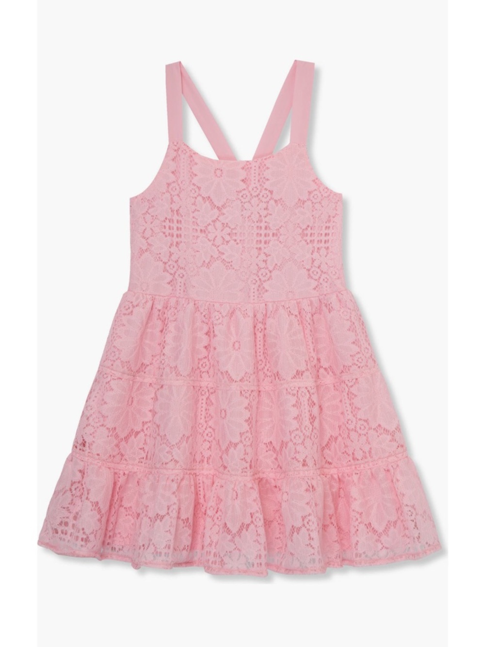 Peek Kids Girls Lace Dress in Pink Size 6/7